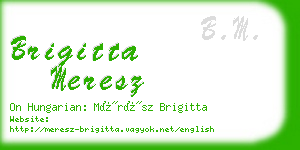 brigitta meresz business card